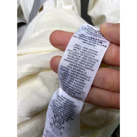 Tory Burch Tunic Dress in French Cream size 12 - Picture 6 of 7